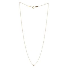 Tiffany & Co. Elsa Peretti Diamonds by the Yard Pendant Necklace 18K Yellow Gold