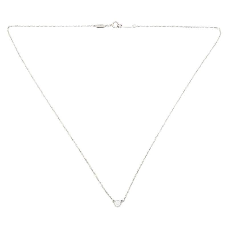 Tiffany & Co. Elsa Peretti Diamonds by The Yard Pendant Necklace Platinum