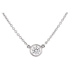 Tiffany & Co. Elsa Peretti Diamonds by the Yard Pendant Necklace Platinum