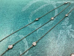 Tiffany & Co. Elsa Peretti Diamonds By The Yard Collier de diamants en platine 0,77TCW