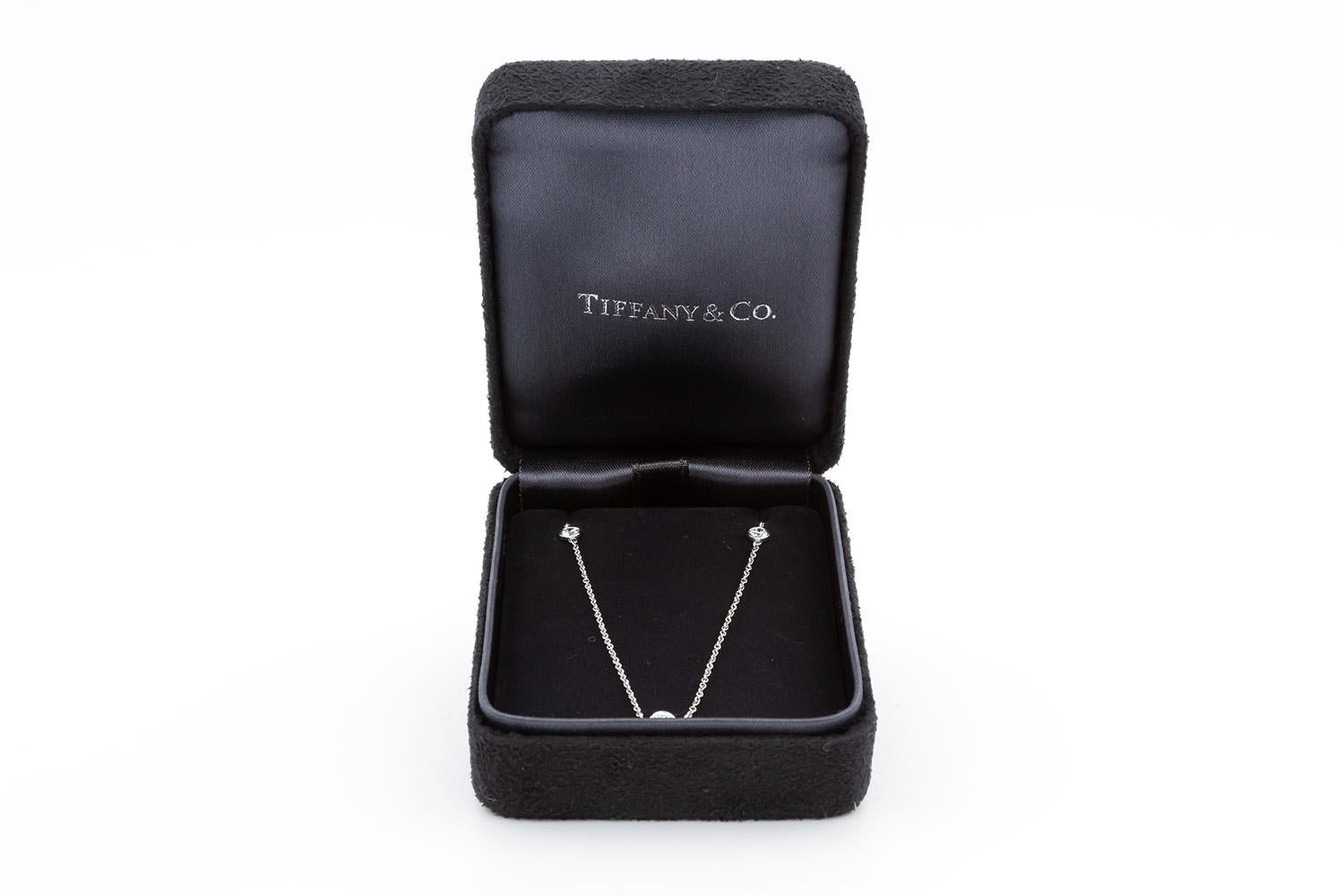 Tiffany & Co. Elsa Peretti Diamonds by the Yard Platinum Necklace 4