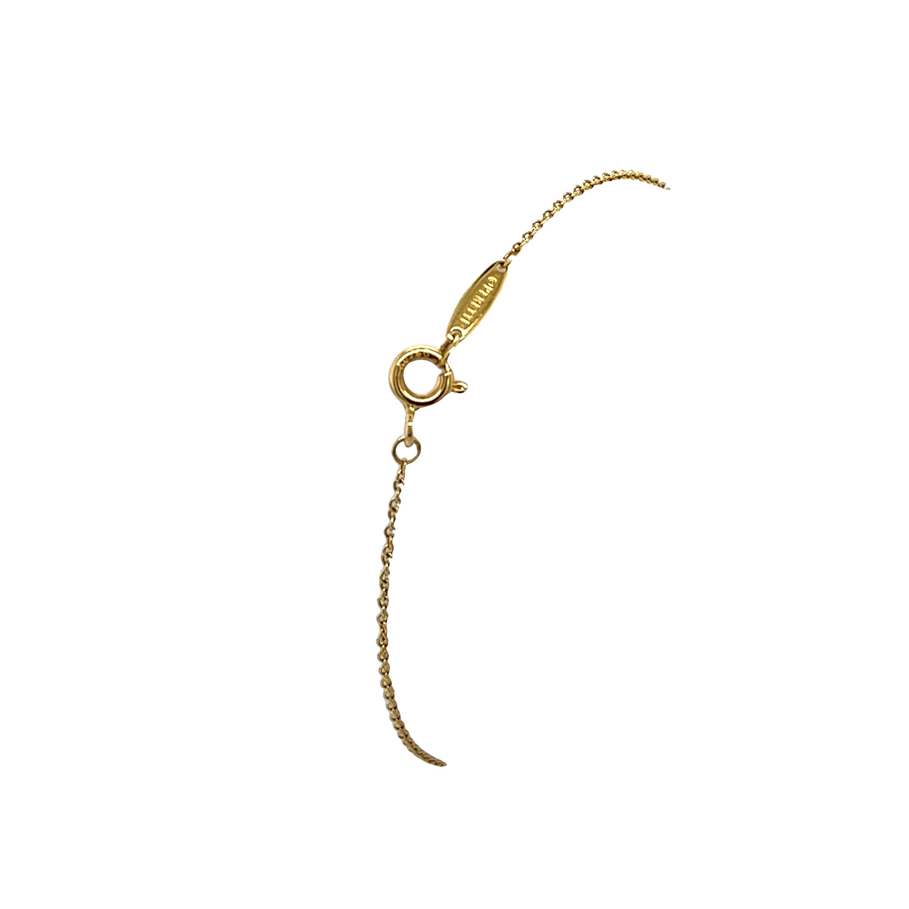 Tiffany &Co Elsa Peretti Diamanten von Tiffany &Co by the yard Ein einzelner Diamant in 18 Karat Gelbgold für Damen oder Herren