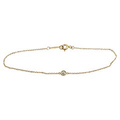 Tiffany &Co Elsa Peretti Diamanten von Tiffany &Co by the yard Ein einzelner Diamant in 18 Karat Gelbgold