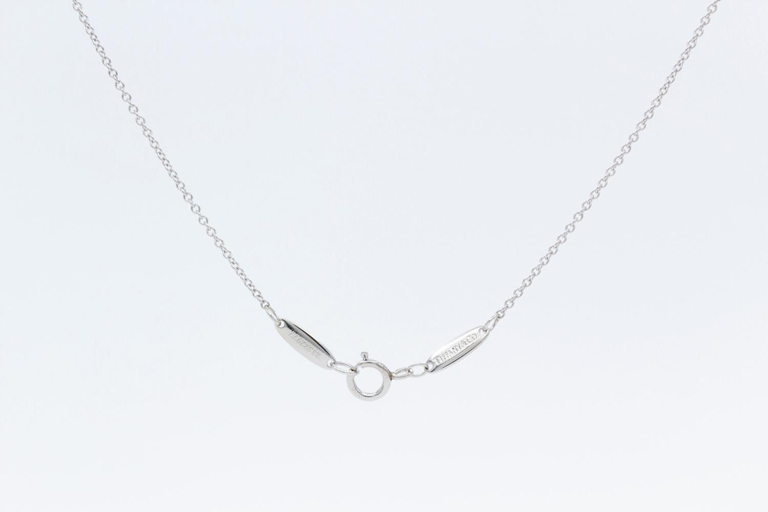 Tiffany & Co. Elsa Peretti Diamonds by the Yard Single Platinum Necklace 0.50ct 3