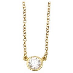 Tiffany & Co. Elsa Peretti Diamonds by the Yard Collier à pendentif solitaire F/VS1