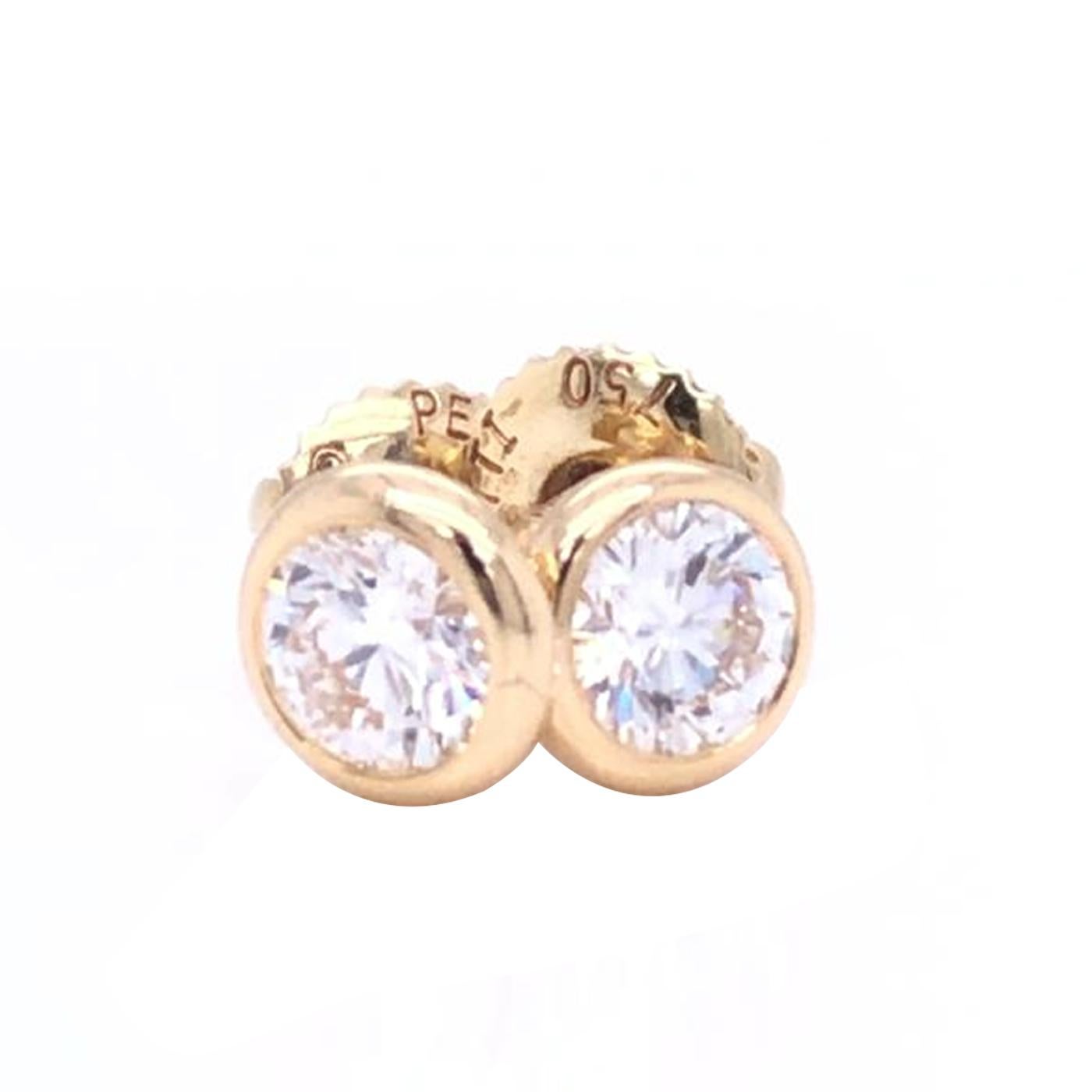 Rough Cut Tiffany & Co. Elsa Peretti Diamonds by the Yard Stud Earrings