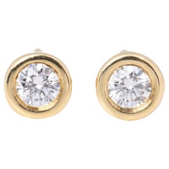 Tiffany & Co Elsa Peretti Diamanten durch die Yard-Ohrstecker