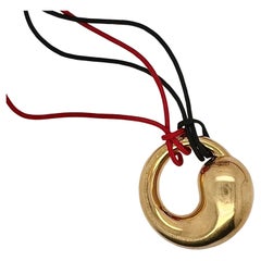 Tiffany & Co. Elsa Peretti Eternal Circle 18k Gold Pendant Necklace