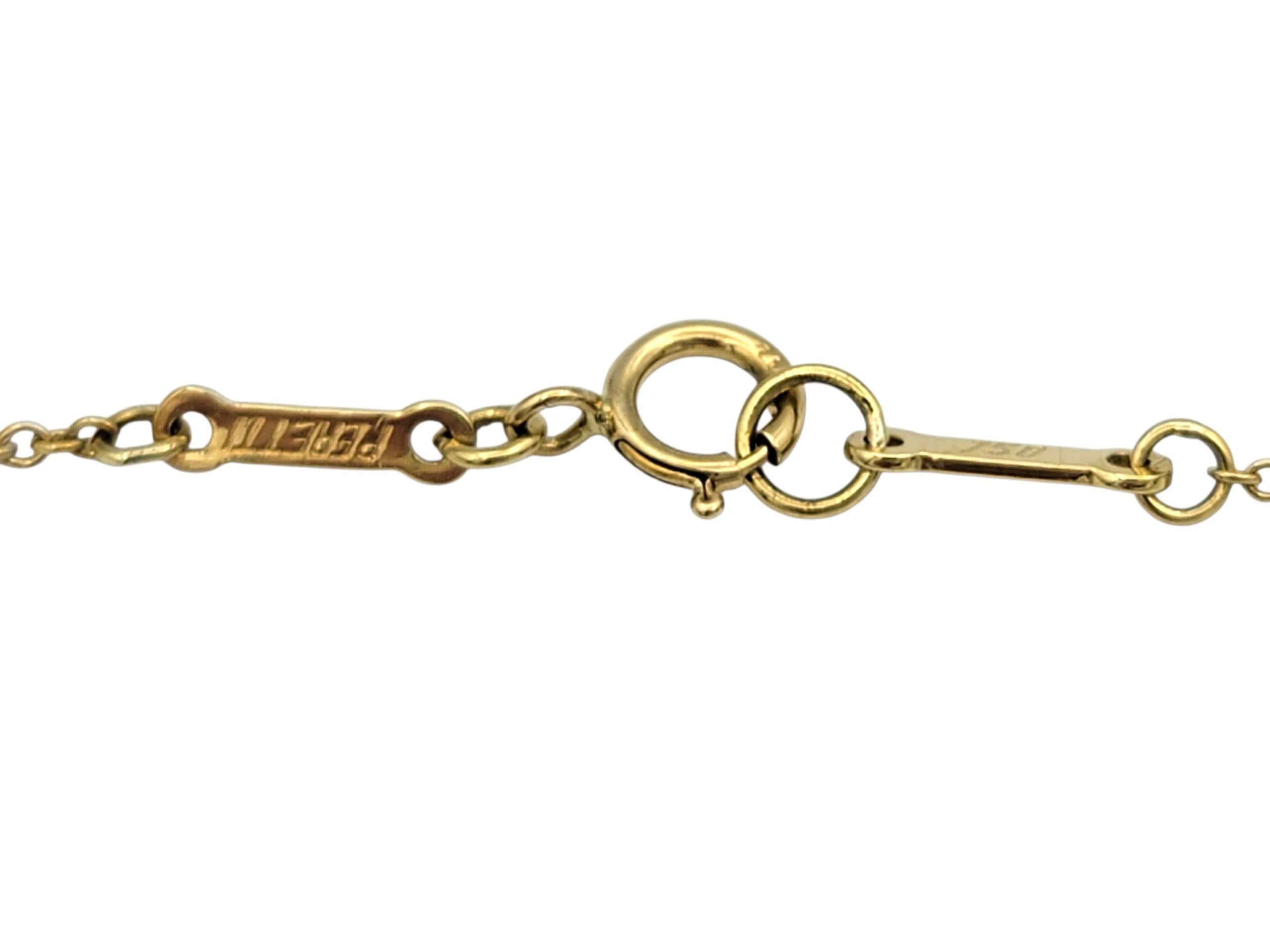 Tiffany & Co. Elsa Peretti Eternal Circle Pendant Necklace 18 Karat Yellow Gold For Sale 1