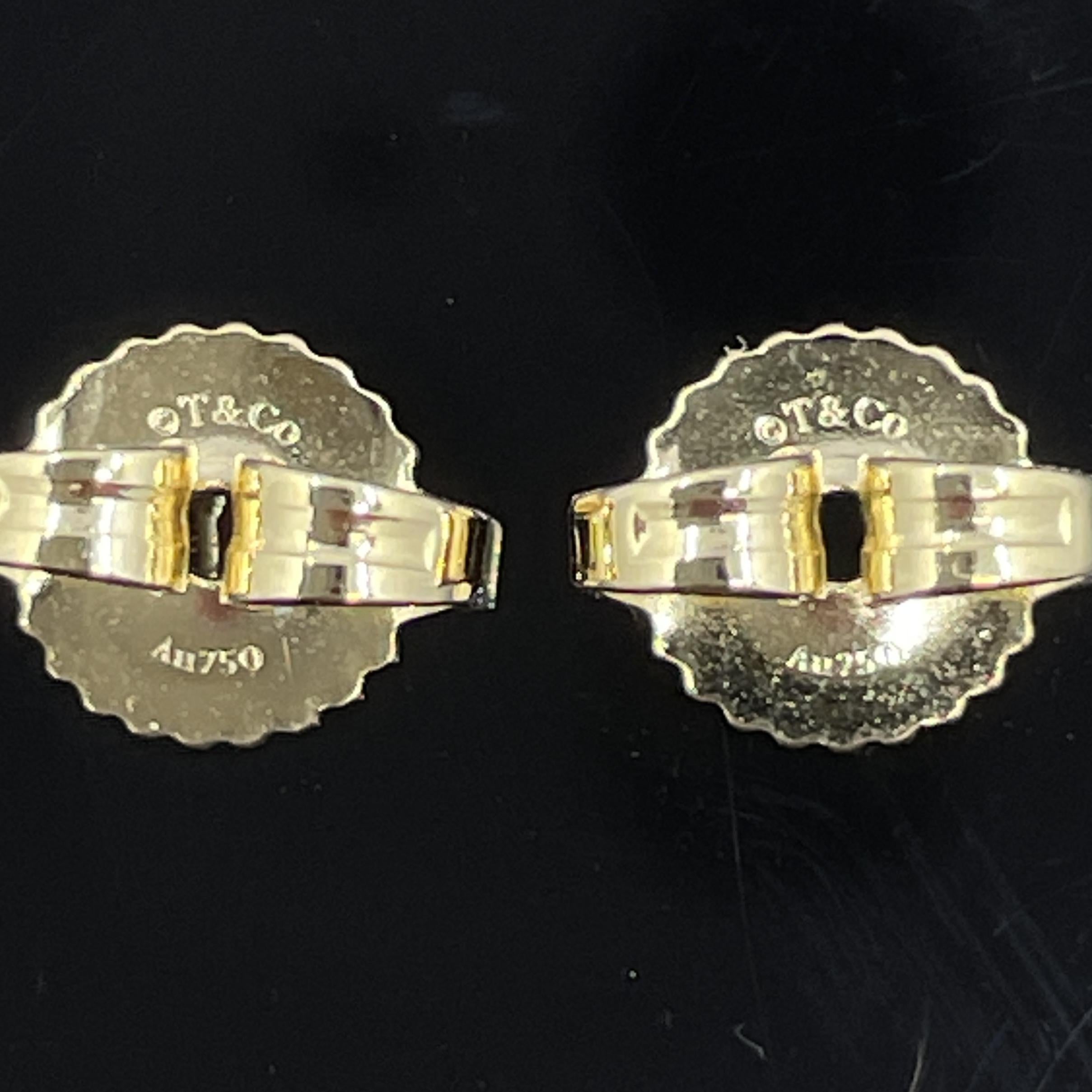 Elsa Peretti for Tiffany & Co. Orecchini a cerchio eterno in oro giallo 18k In condizioni ottime in vendita a Orlando, FL