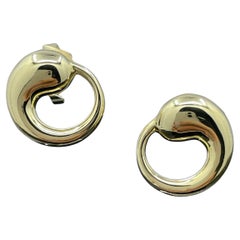 Elsa Peretti for Tiffany & Co. Orecchini a cerchio eterno in oro giallo 18k