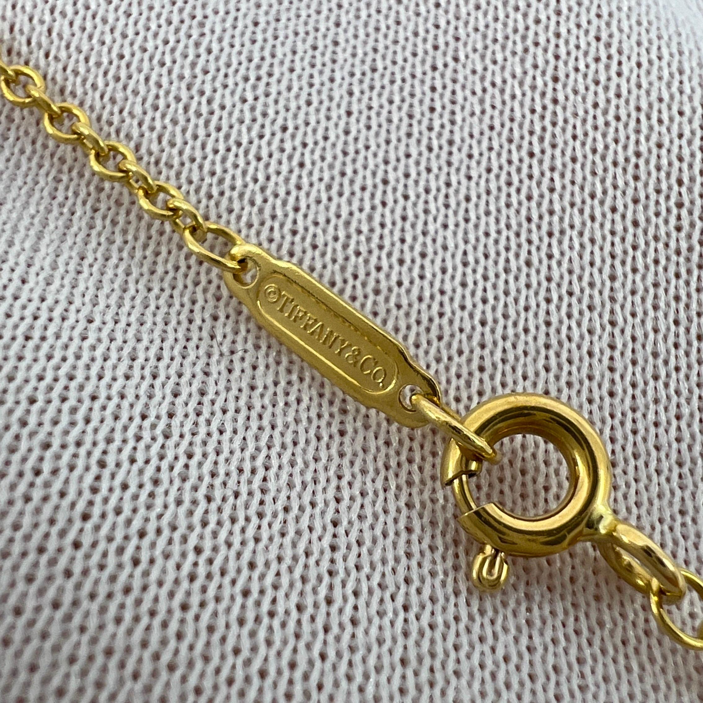 Women's or Men's Tiffany & Co. Elsa Peretti Extra Large Open Heart 18k Gold Pendant Necklace