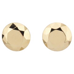 Tiffany & Co. Orecchini con perno in oro giallo 18 carati Elsa Peretti Facet 2 Carat