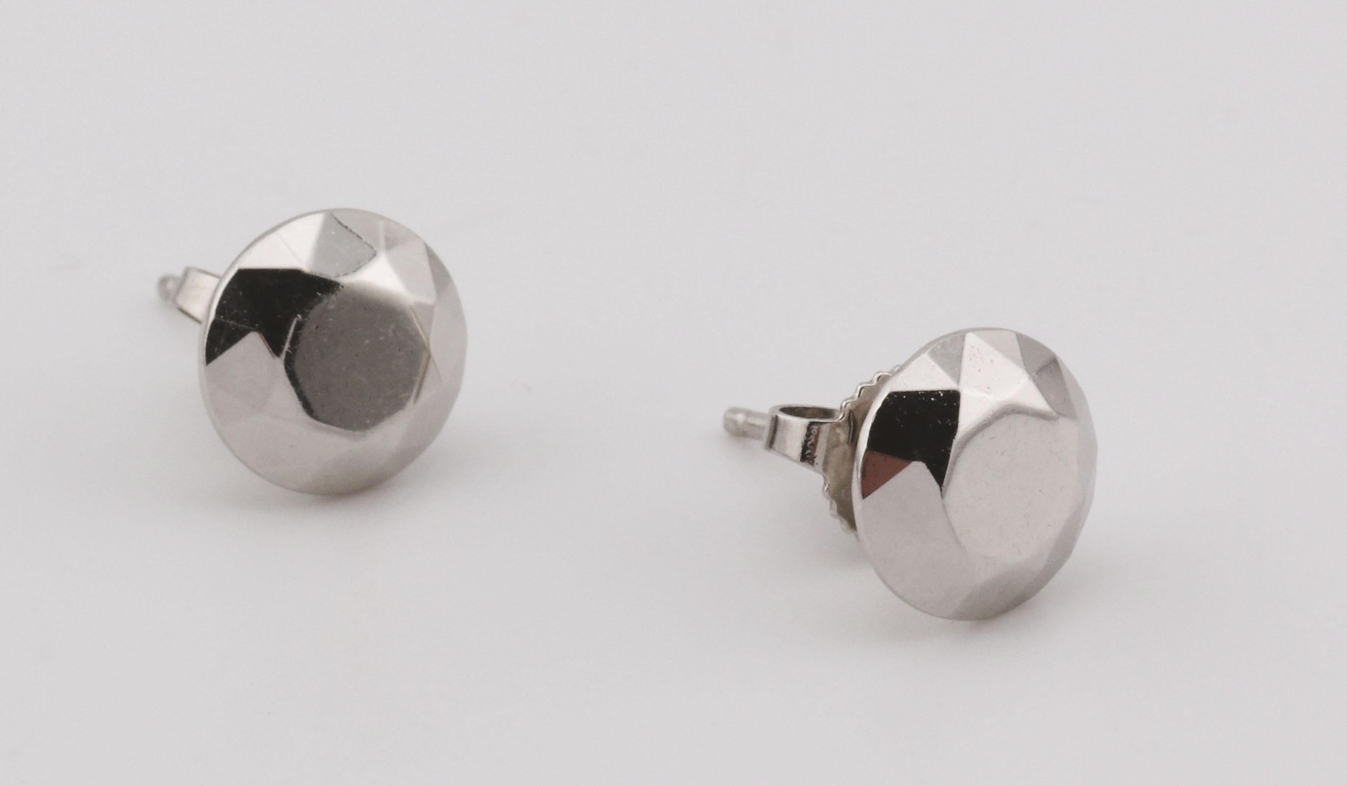 Donna Tiffany & Co. Orecchini con perno in platino Elsa Peretti Facet 2 Carati in vendita