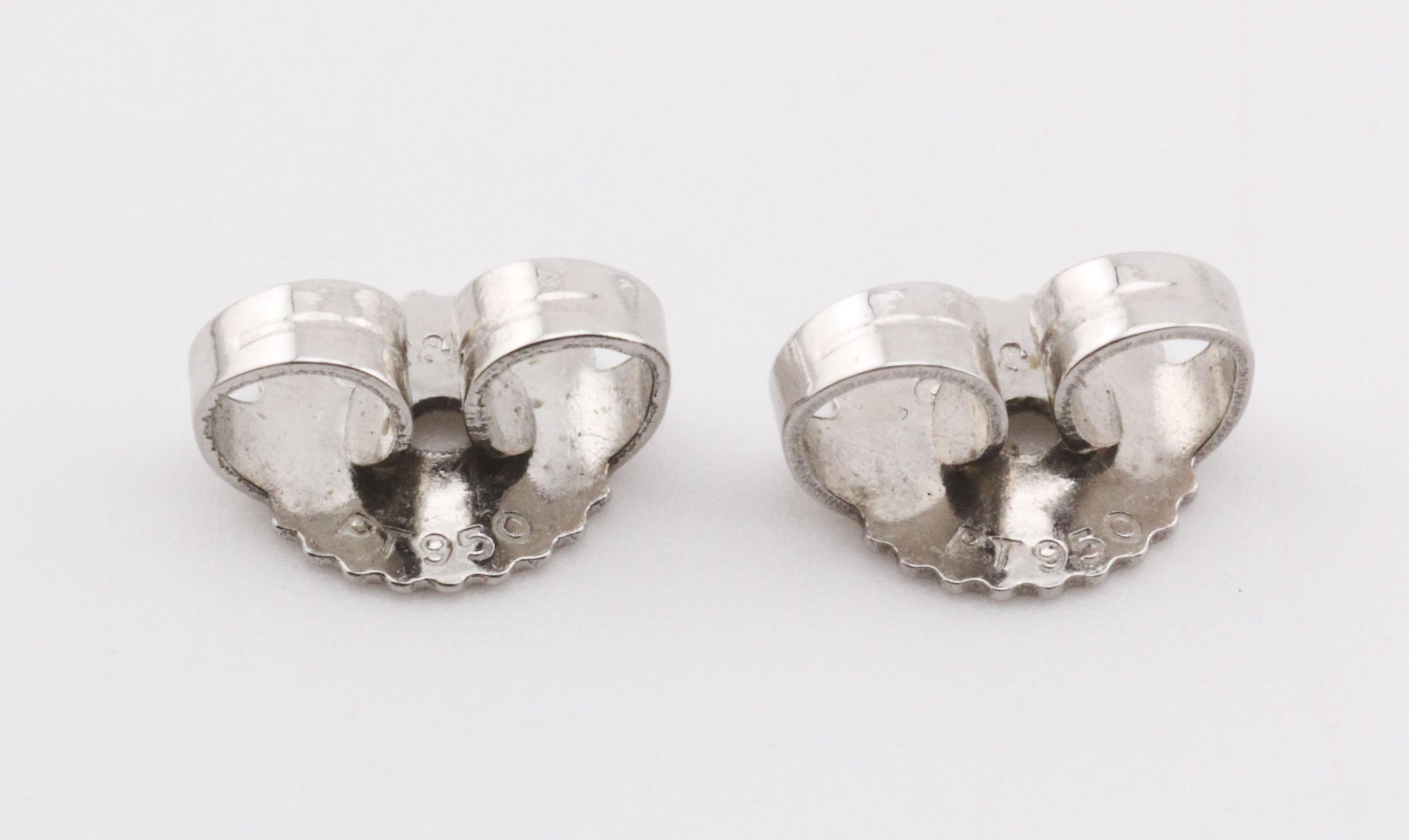 Tiffany & Co. Orecchini con perno in platino Elsa Peretti Facet 2 Carati in vendita 1