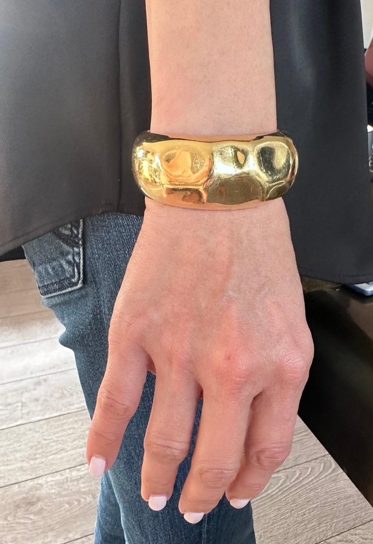 Tiffany Co Elsa Peretti Faceted Cuff Bracelet