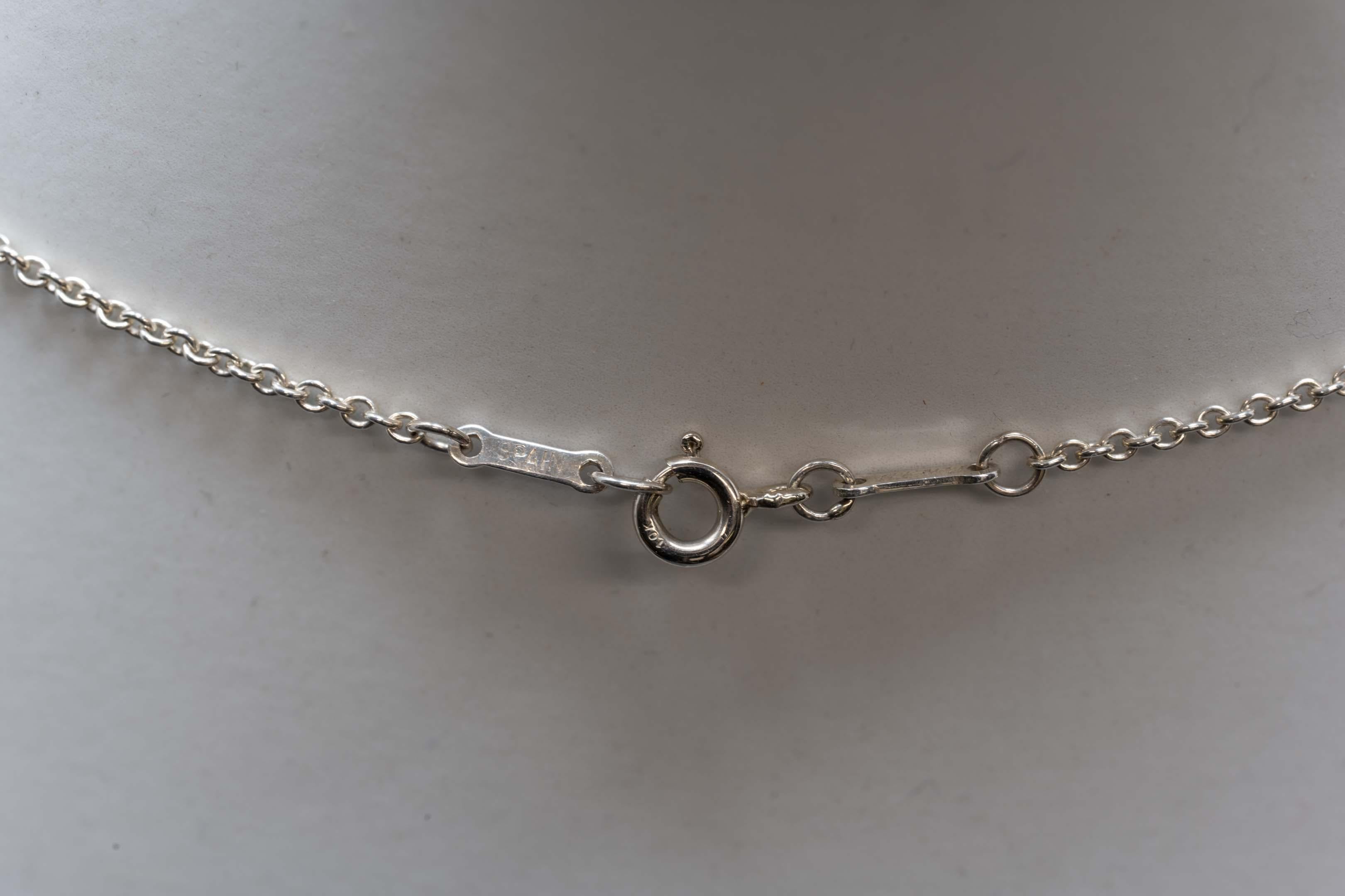 tiffany heart necklace silver