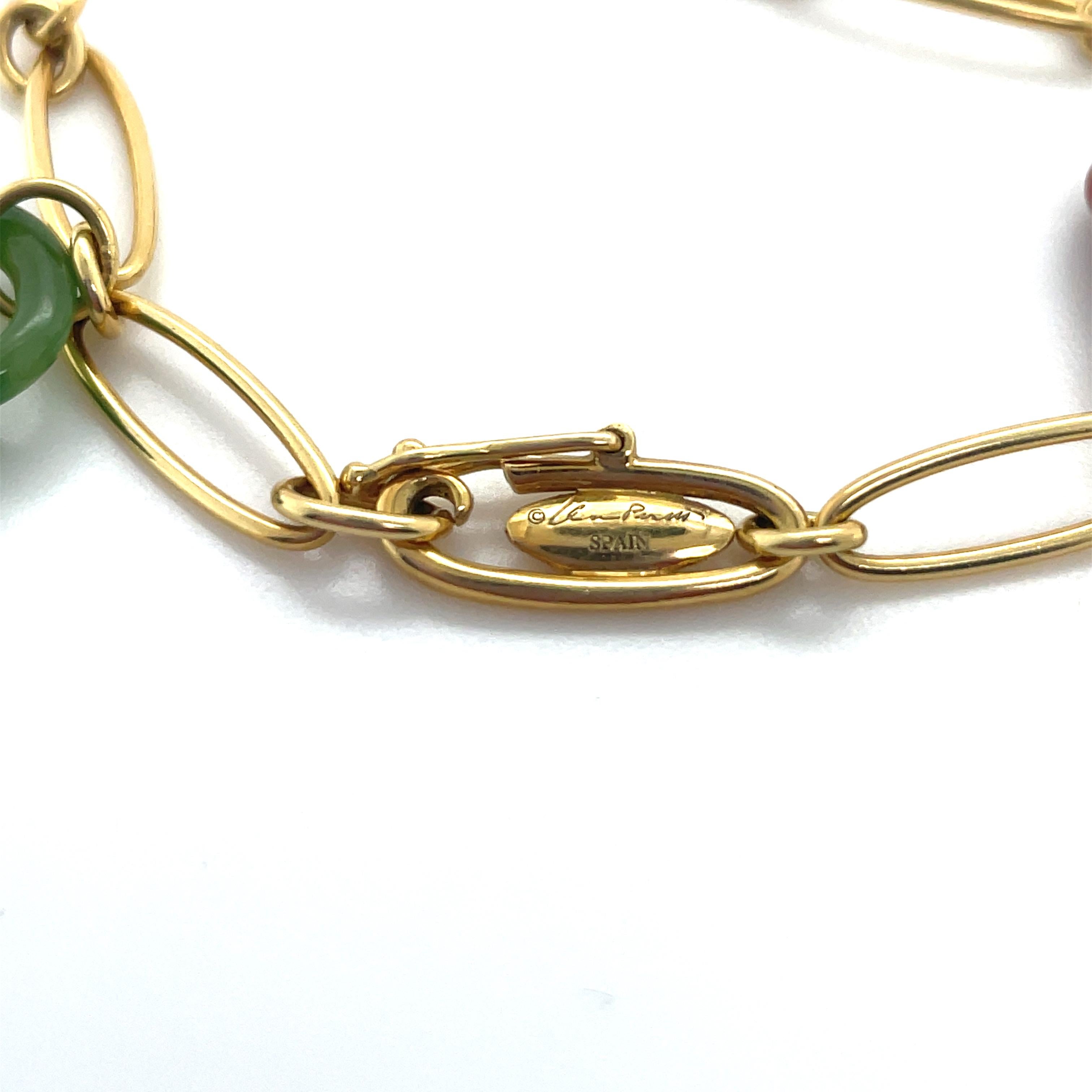 Tiffany & Co., Elsa Peretti, Five Stone Charm Bracelet 1