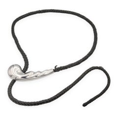 Tiffany & Co. Elsa Peretti for Halston Sterling Whip Belt Two Leather Straps