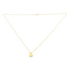 Tiffany & Co. Elsa Peretti Full Heart Necklace 18 Karat Yellow Gold