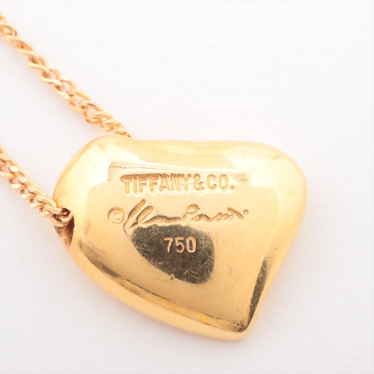 Women's Tiffany & Co. Elsa Peretti Full Heart Pendant Necklace Gold For Sale