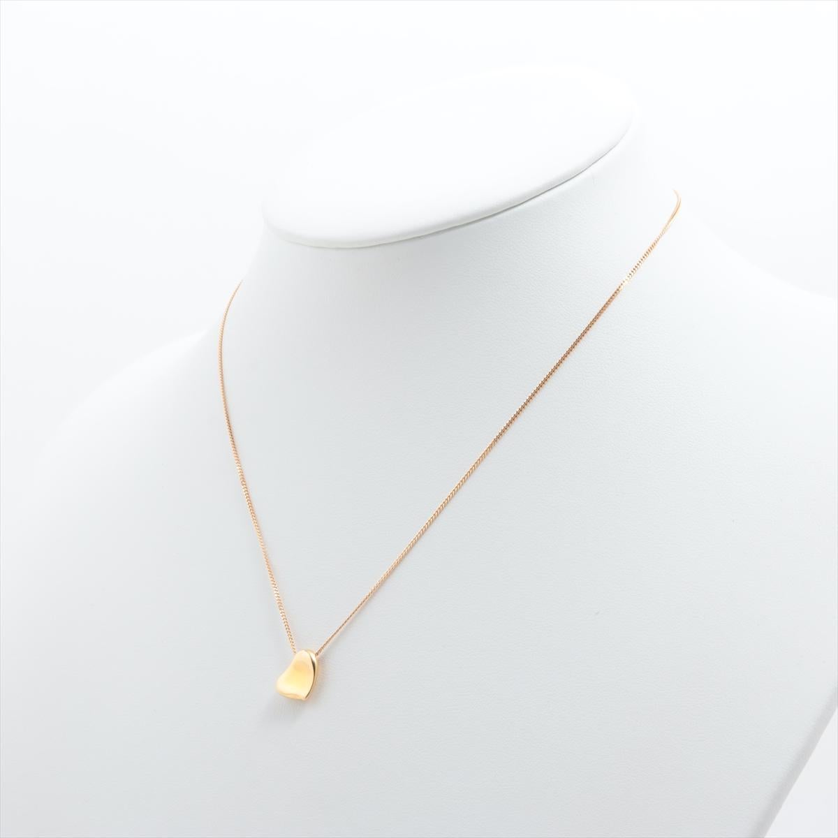 Tiffany & Co. Elsa Peretti Halskette mit Vollherz-Anhänger, Gold im Angebot 2