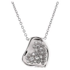 Tiffany & Co. Elsa Peretti Full Heart Pendant Necklace Platinum