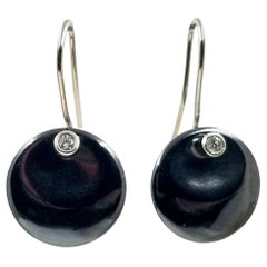 Tiffany & Co. Elsa Peretti Full Moon Hematite Earrings