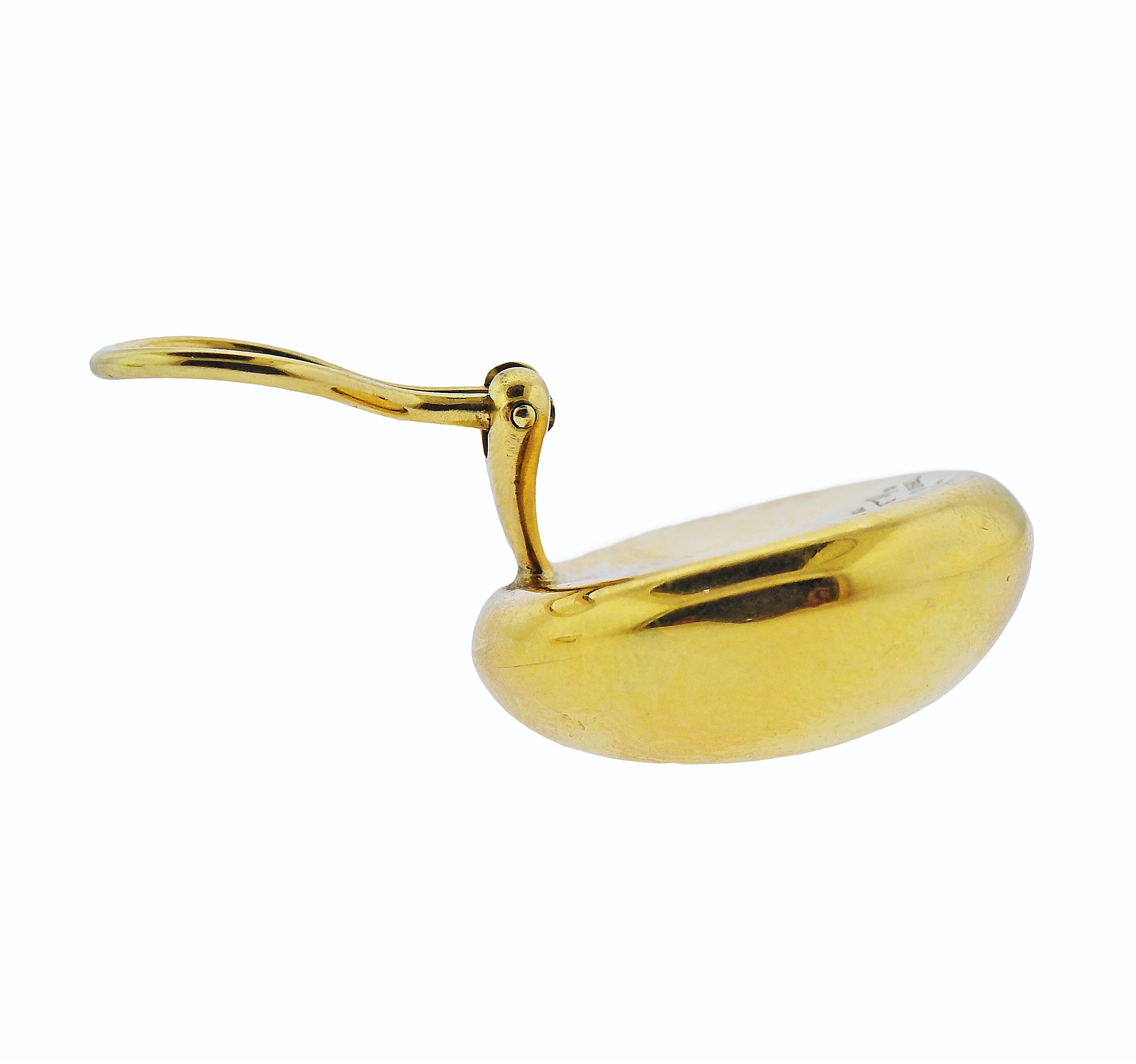 Tiffany & Co. Elsa Peretti Gold-Ohrringe im Zustand „Hervorragend“ im Angebot in New York, NY