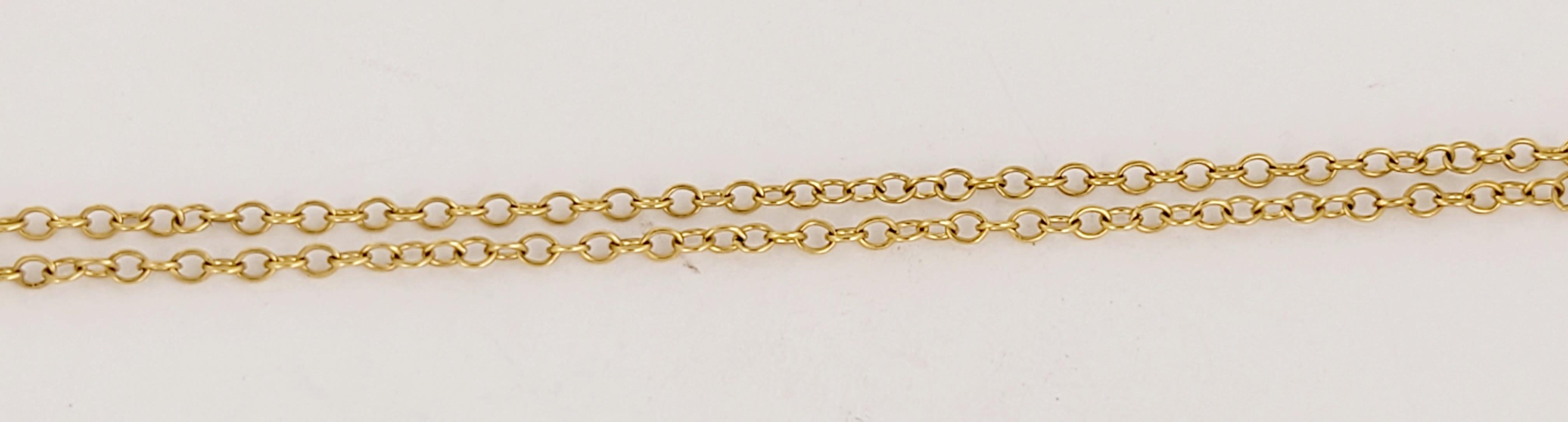 Tiffany & Co. Elsa Peretti Gold-Herz-Halskette im Zustand „Hervorragend“ im Angebot in New York, NY