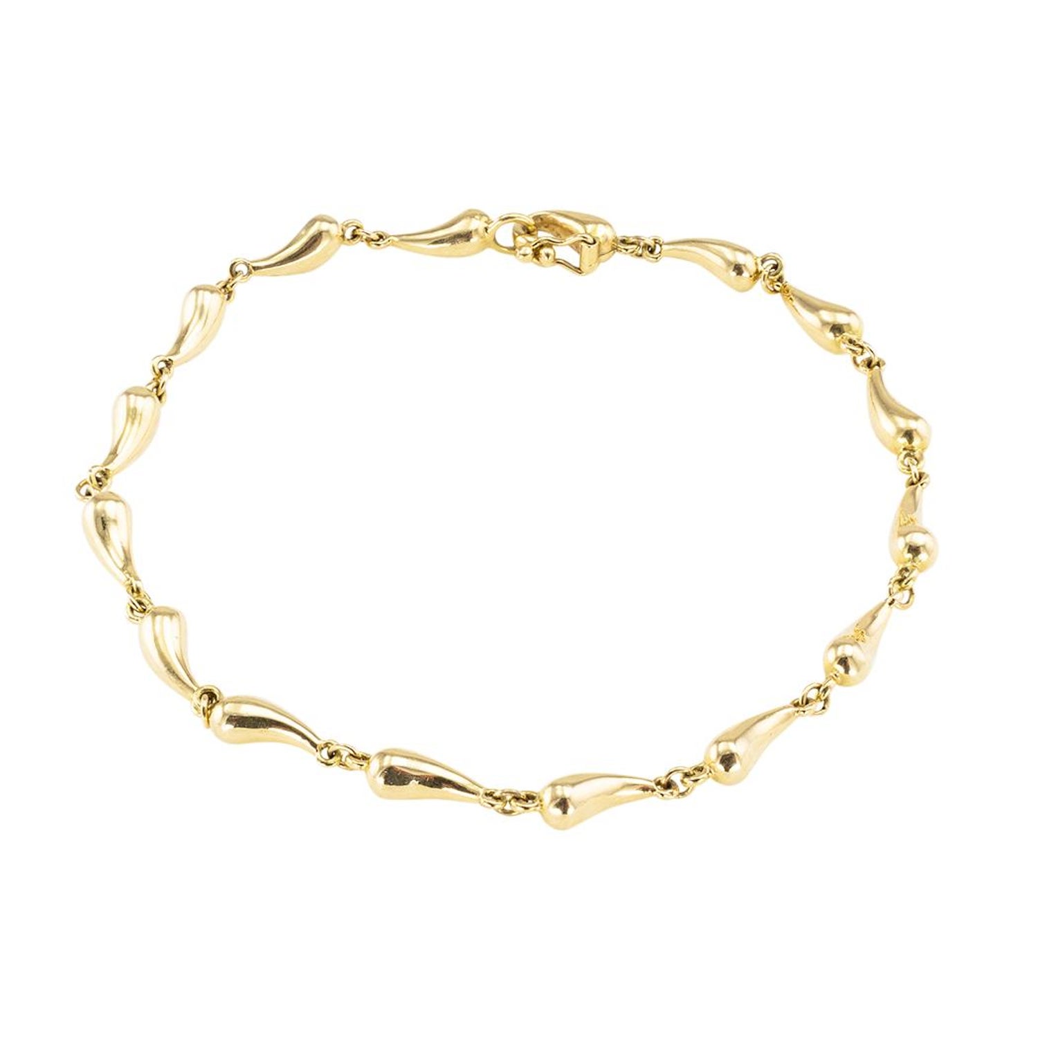 Tiffany and Co Elsa Peretti Gold Link Bracelet at 1stDibs