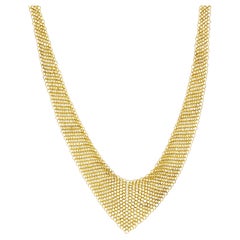 Tiffany & Co. Elsa Peretti Gold Mesh Scarf Necklace
