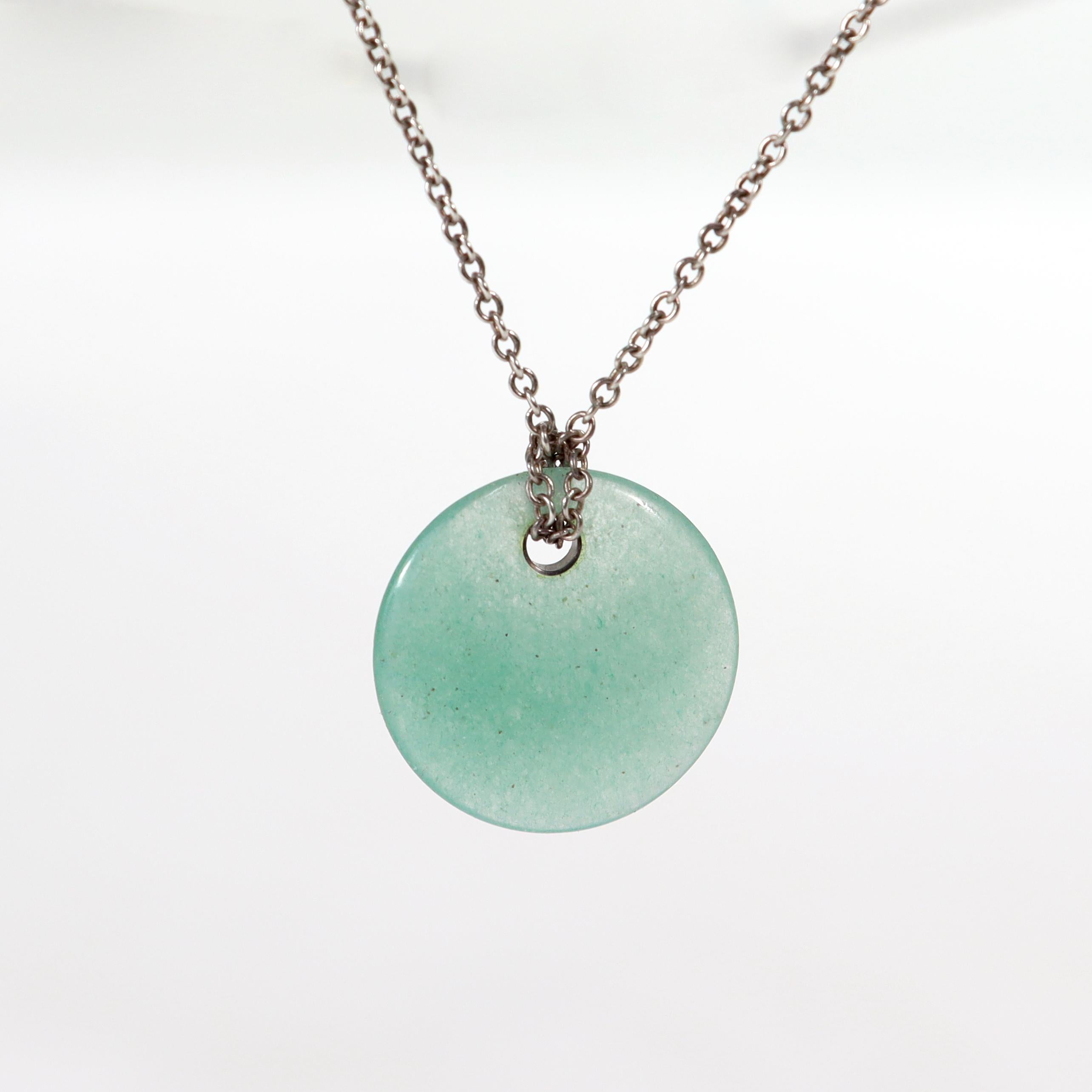 tiffany green necklace