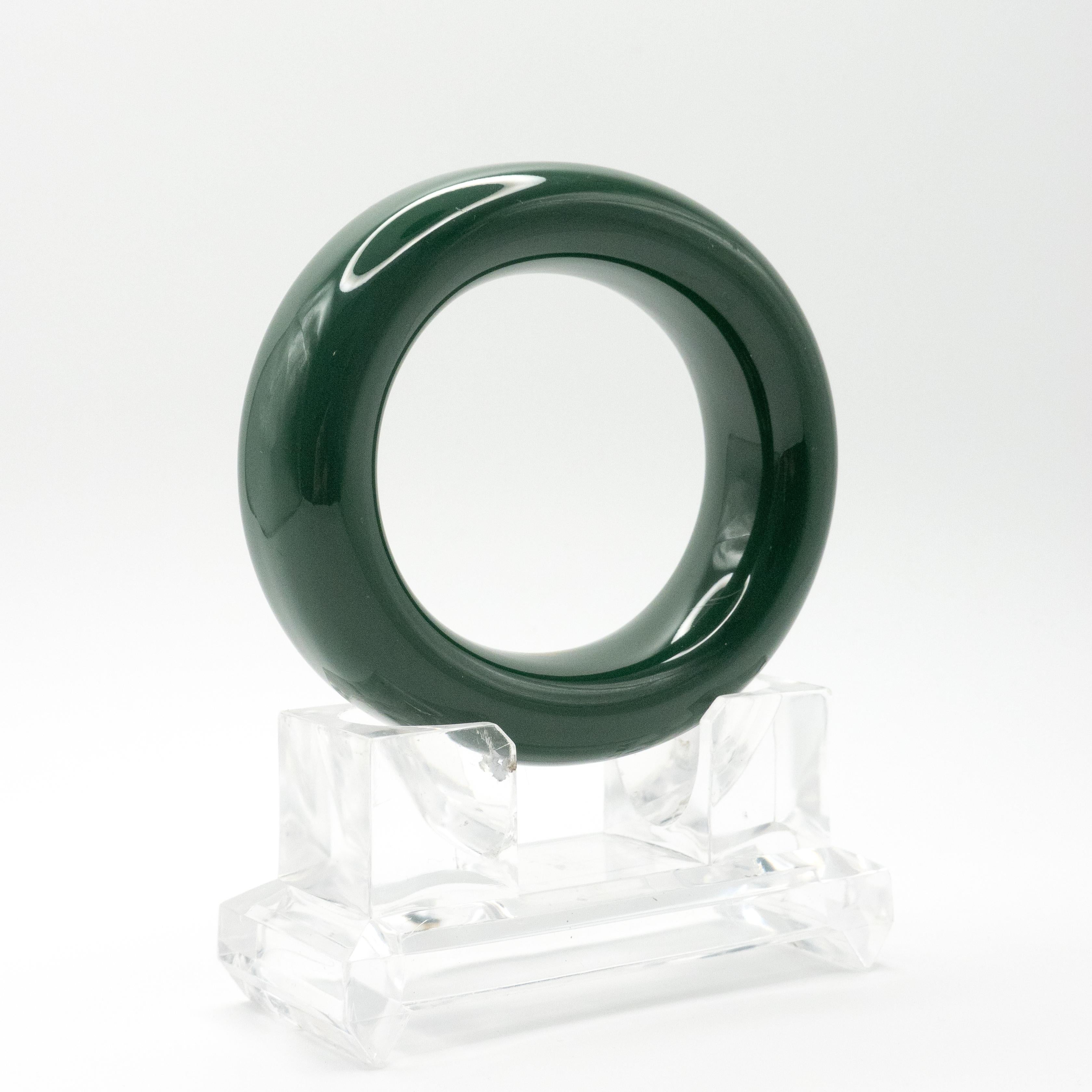 Tiffany & Co. Elsa Peretti Grüner Lack Donut-Armreif im Angebot 6