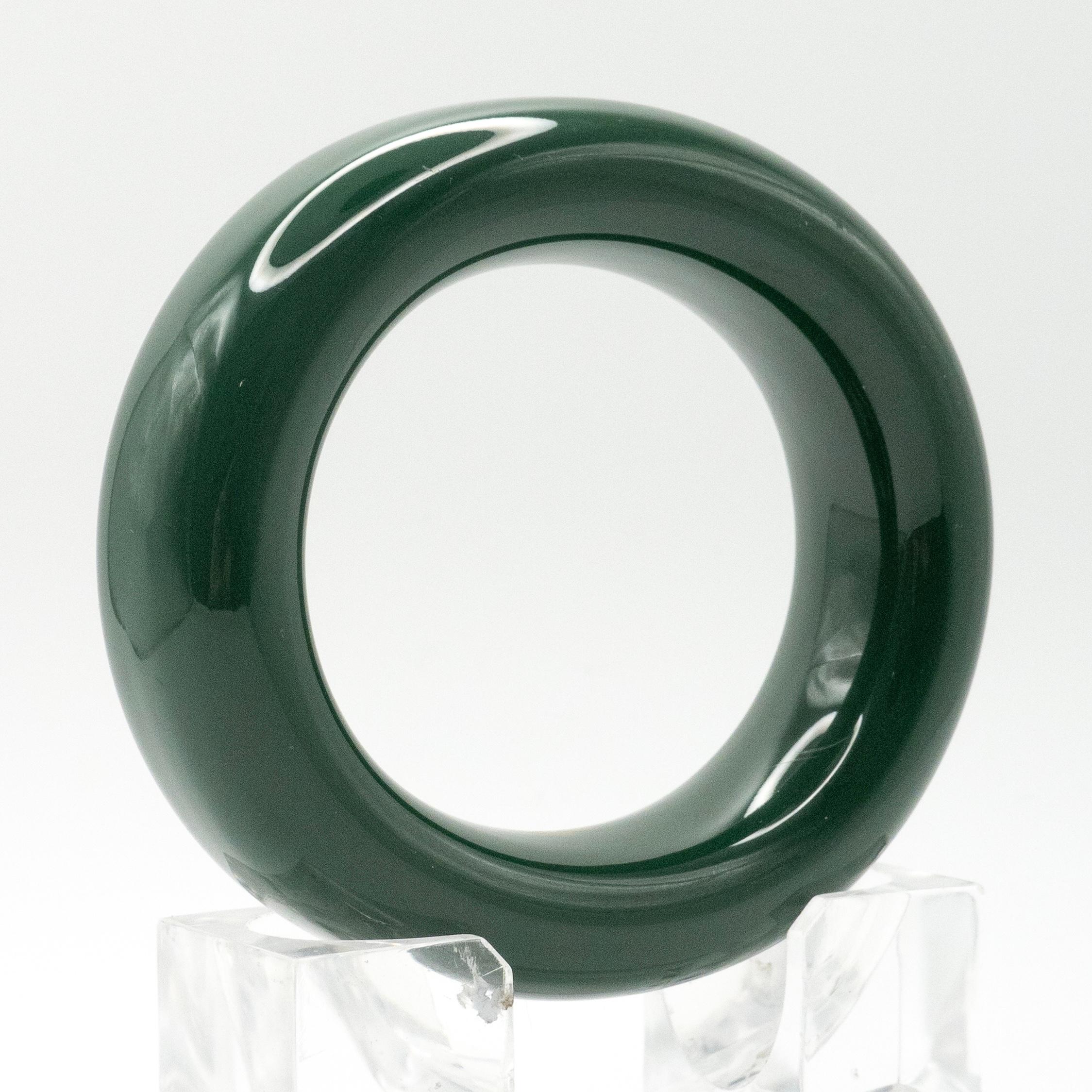 Tiffany & Co. Elsa Peretti Grüner Lack Donut-Armreif im Angebot 1