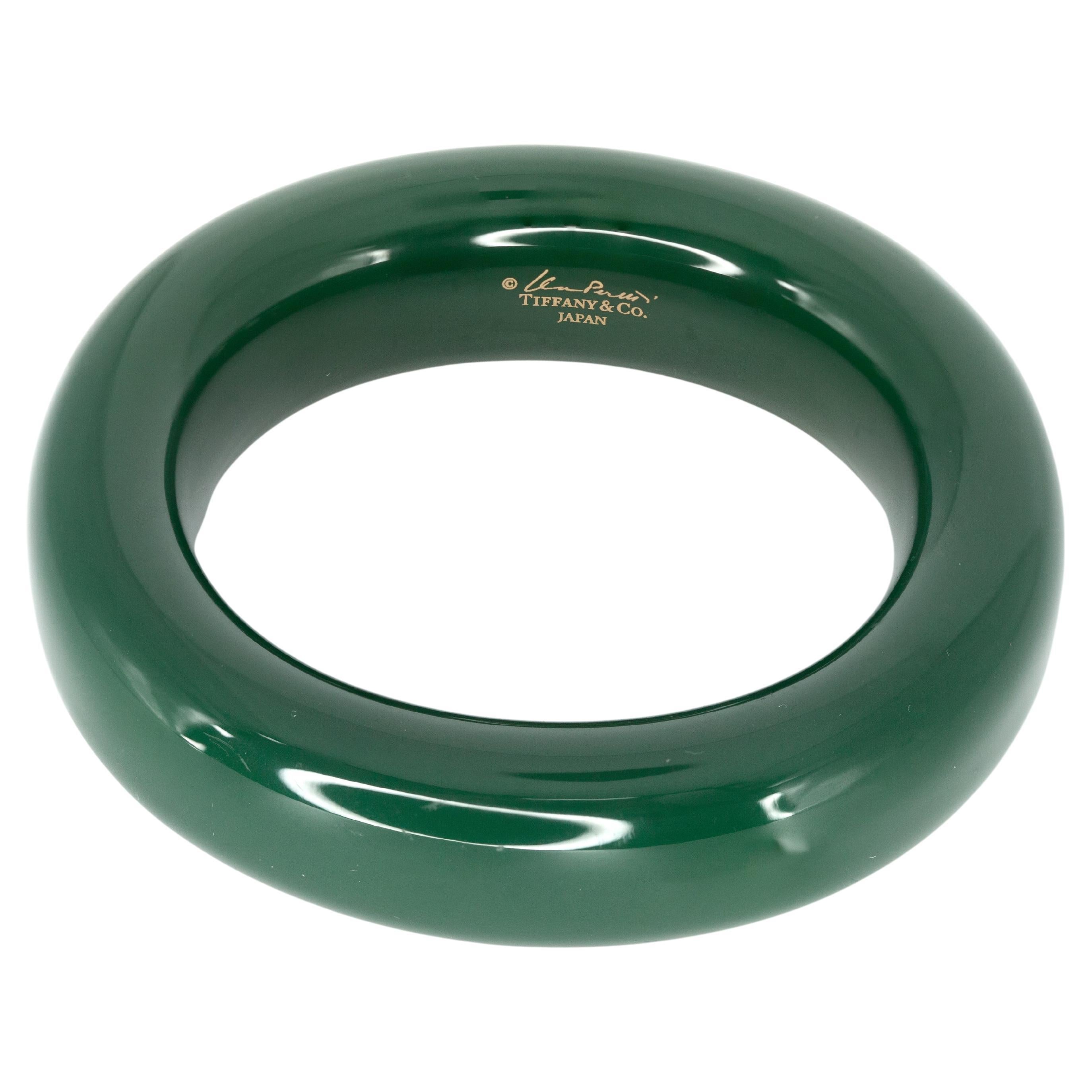Tiffany 
Co. Brazalete Donut Elsa Peretti Laca Verde