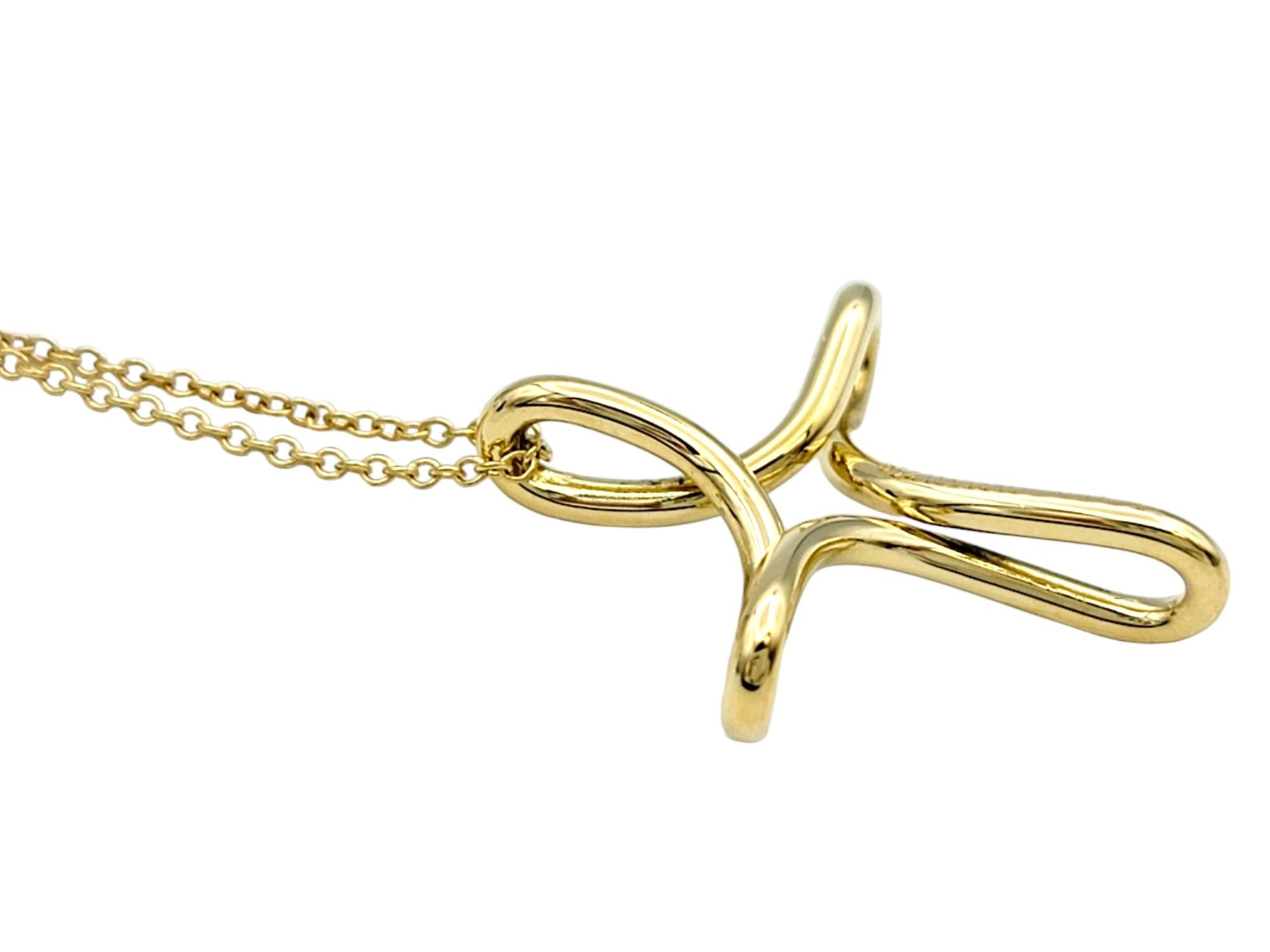 tiffany infinity cross pendant