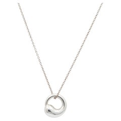 Tiffany & Co. Elsa Peretti Ladies 925 Sterling Silver Eternal Circle Necklace