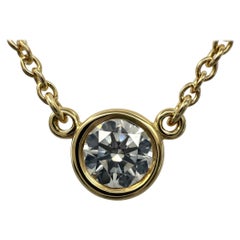 Tiffany & Co. Elsa Peretti Large Diamond By The Yard 18k Yellow Gold Necklace