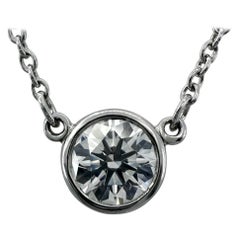 Tiffany & Co. Elsa Peretti Large Diamond By The Yard Platinum Necklace 4.3mm