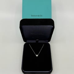 Tiffany & Co. Elsa Peretti Large Diamond By The Yard Platinum Necklace 6.1mm
