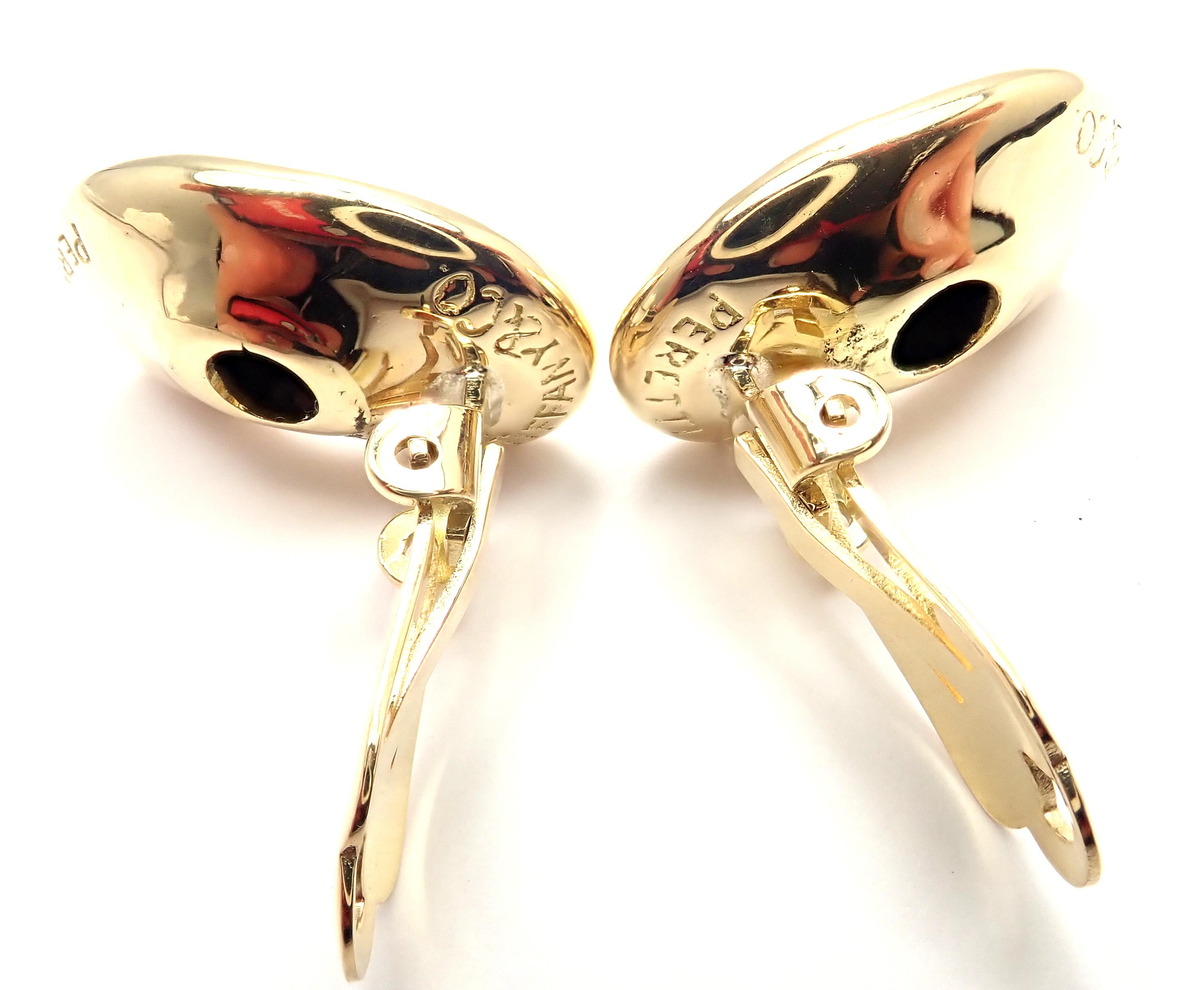 Tiffany & Co. Elsa Peretti Large Gold Bean Earrings 4