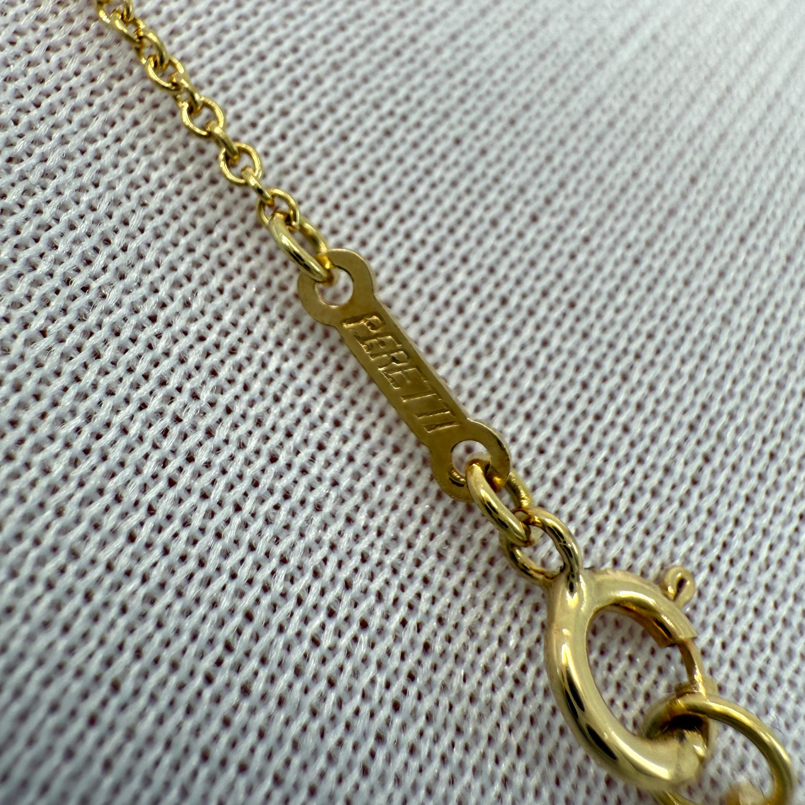Tiffany & Co. Collana con ciondolo in oro 18k con diamante a cuore aperto grande di Elsa Peretti in vendita 2