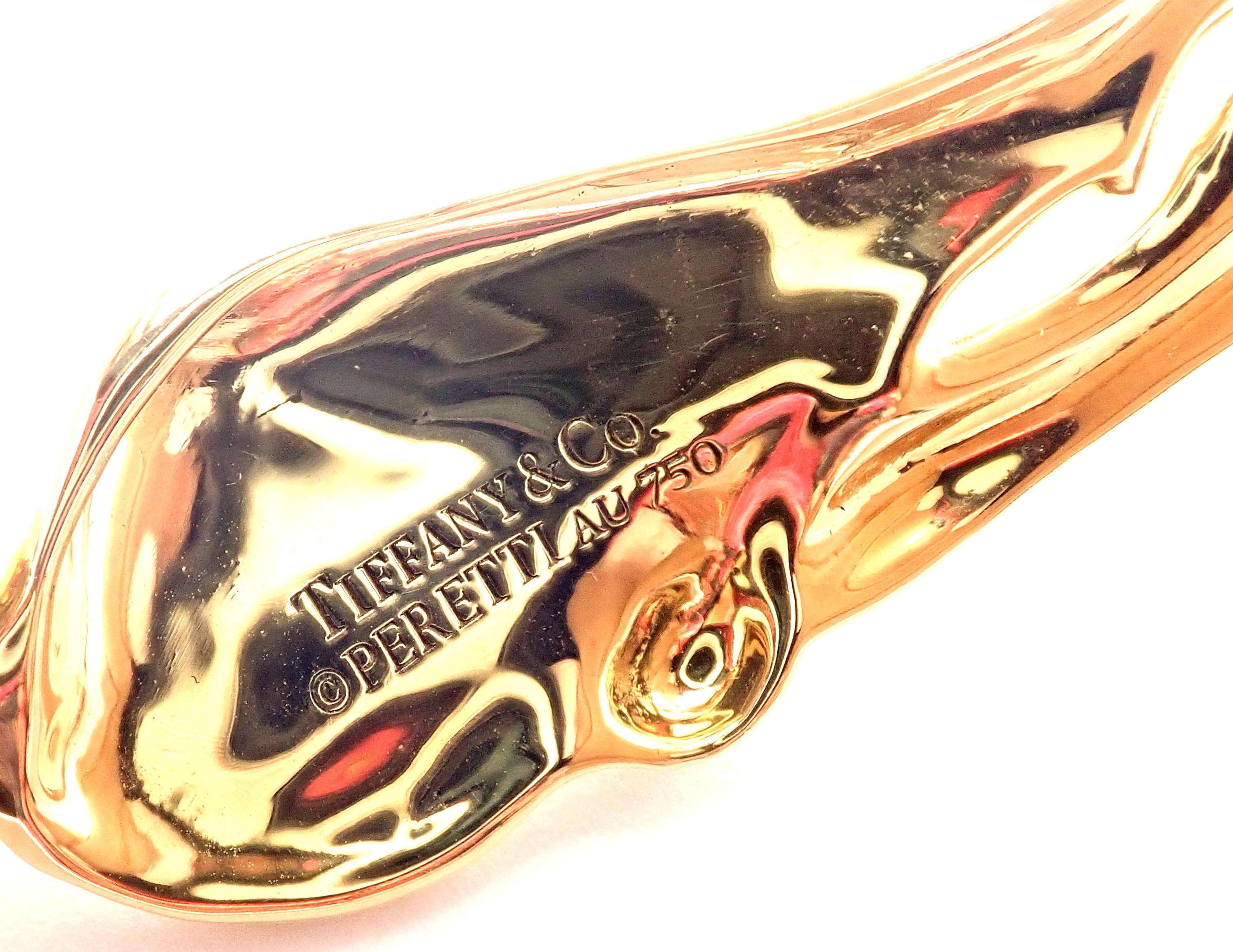Tiffany & Co. Elsa Peretti Großer Skorpion Gelbgold Halskette 2