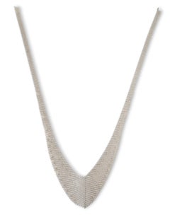 Tiffany & Co Elsa Peretti Large Sterling Mesh Bib necklace