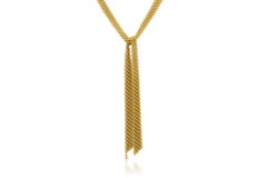 Tiffany & Co. Elsa Peretti Mesh Gold Bib Scarf Necklace