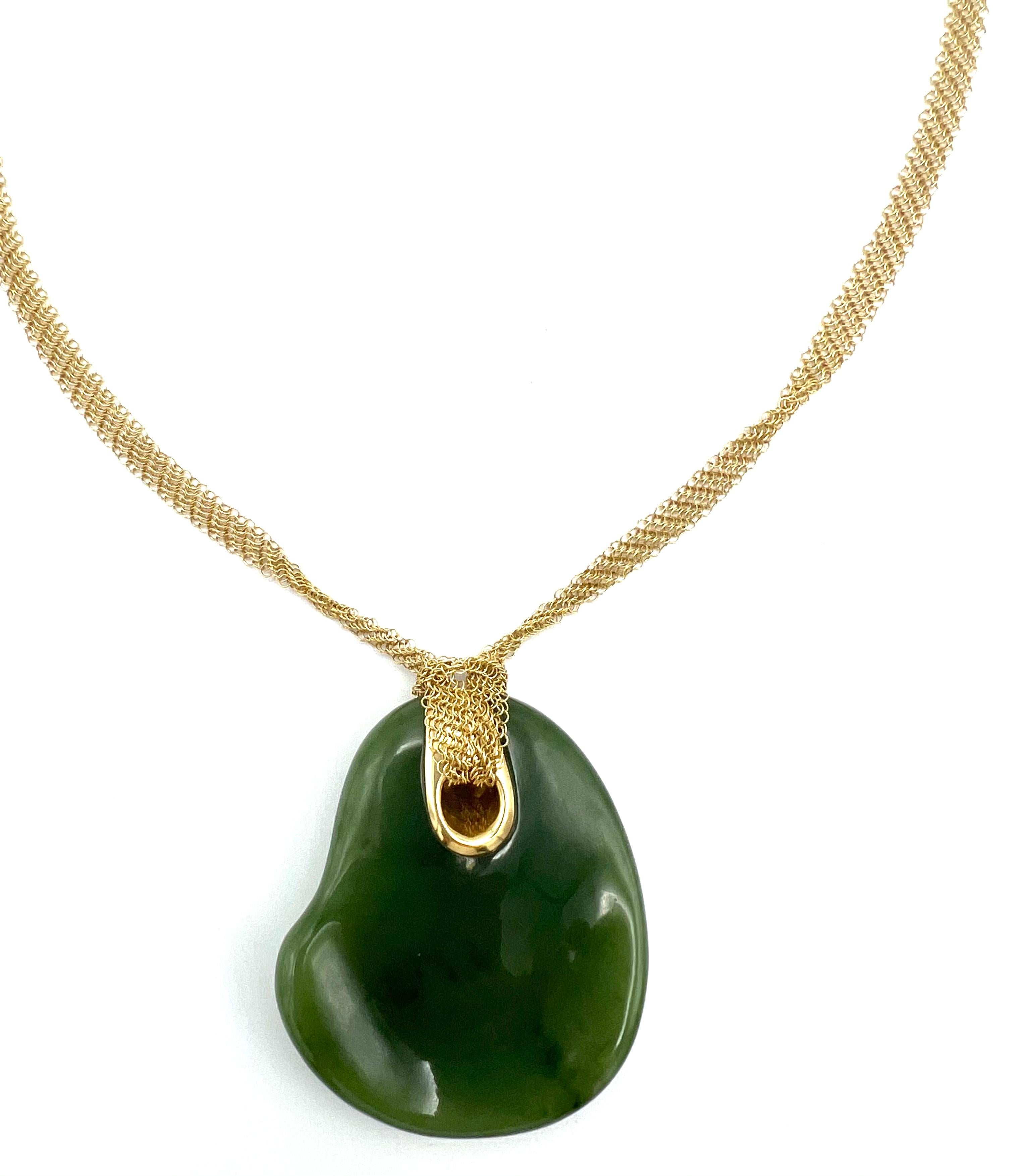 color by the yard green jade pendant