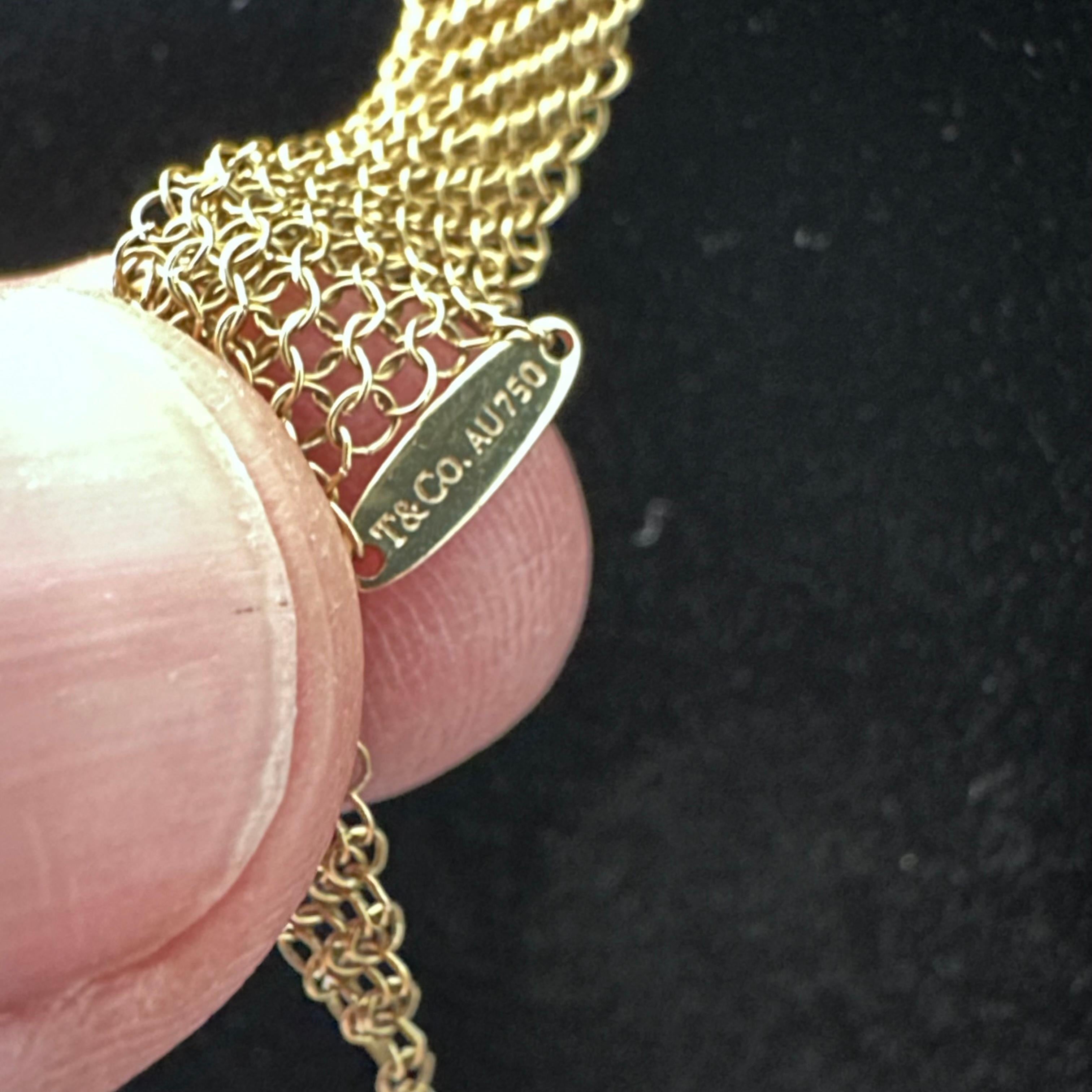 Tiffany & Co Elsa Peretti, collier écharpe en maille, grande taille  en vente 6
