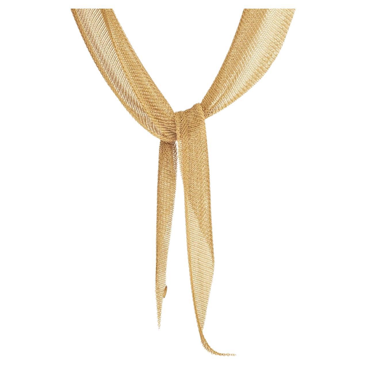 GOLD 'MESH SCARF' NECKLACE, ELSA PERETTI FOR TIFFANY & CO. in United States