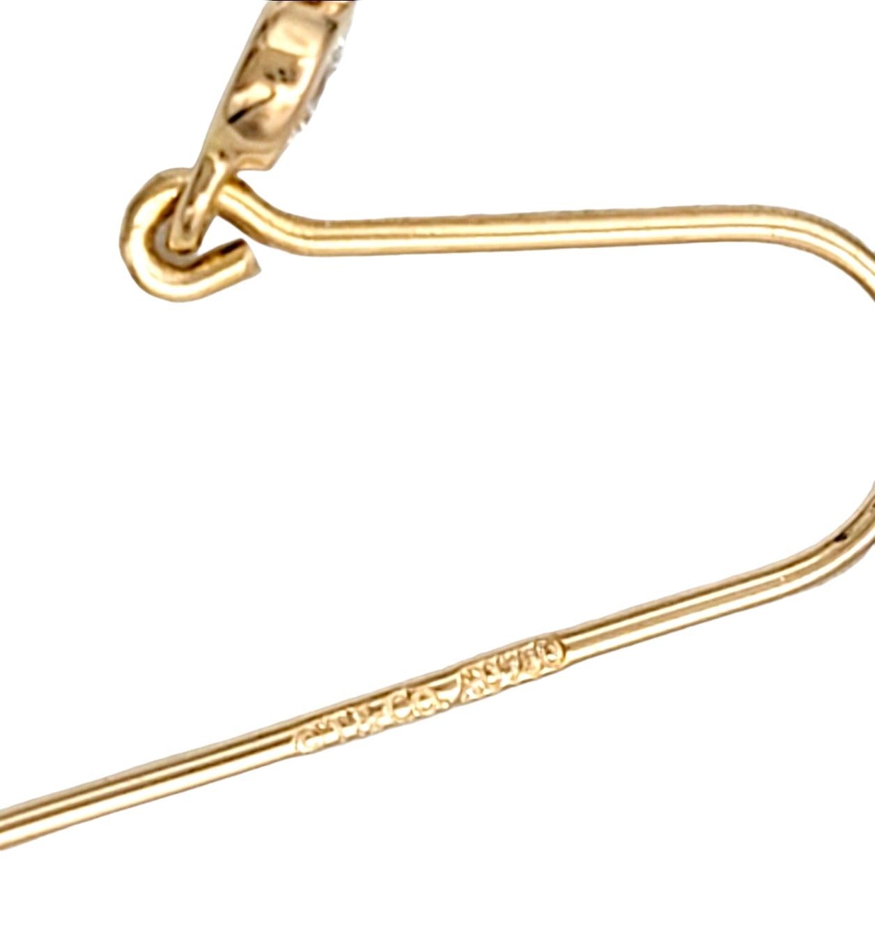 Women's Tiffany & Co. Elsa Peretti Mini Mesh 18 Karat Rose Gold Earrings with Diamonds